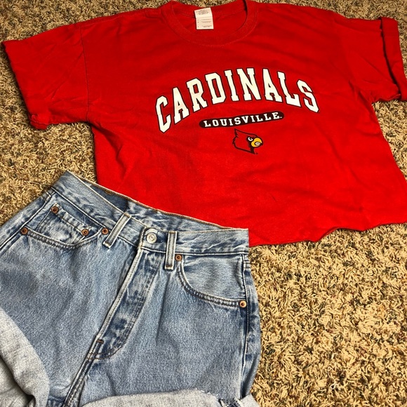 University of Louisville crop top size large - Picture 3 of 3